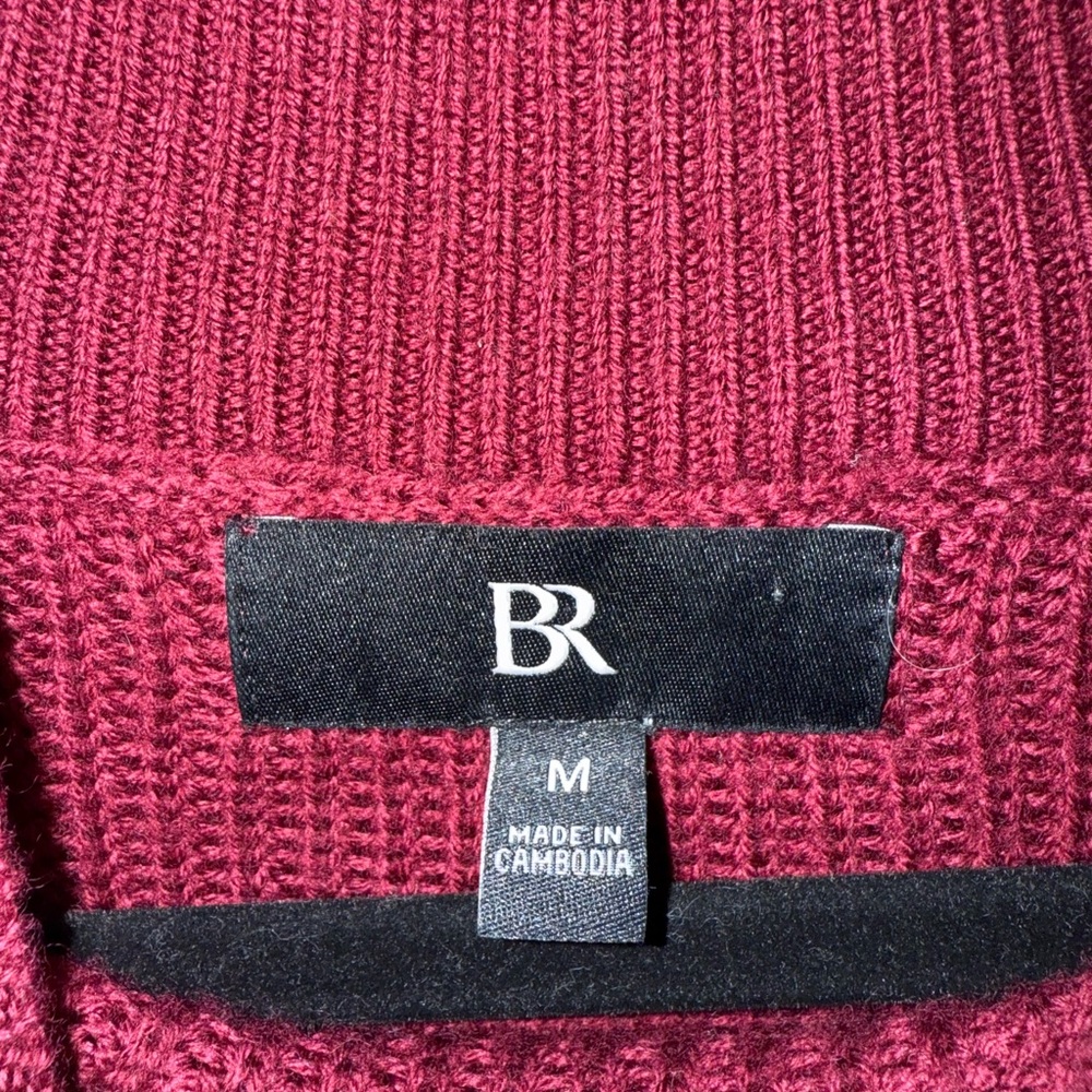 Banana Republic Burgundy cropped sweater - Picture 4 of 4